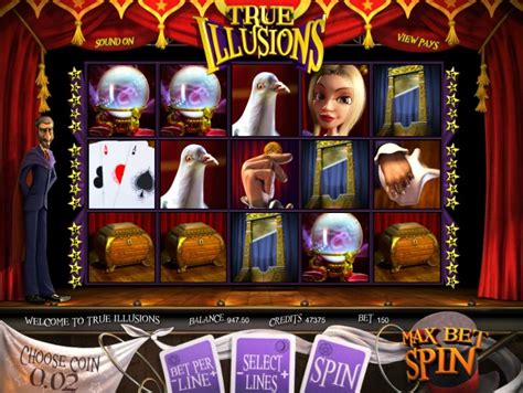 True Illusions 3D Slot Game from Betsoft Gaming.